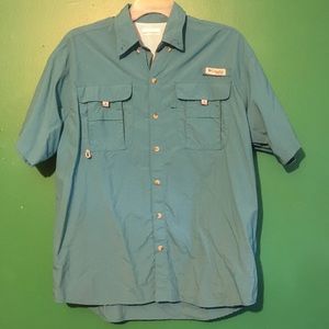 Columbia PFG Short Sleeve Shirt Mens Medium